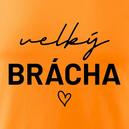 Velký brácha - nápis na prsou