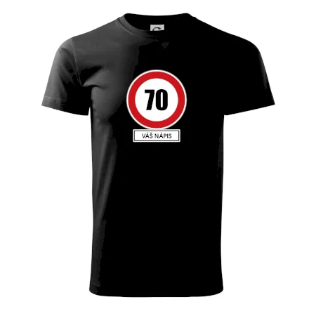 Dopravní značka - rychlost 70 - váš nápis