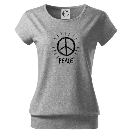 Peace symbol černobílý