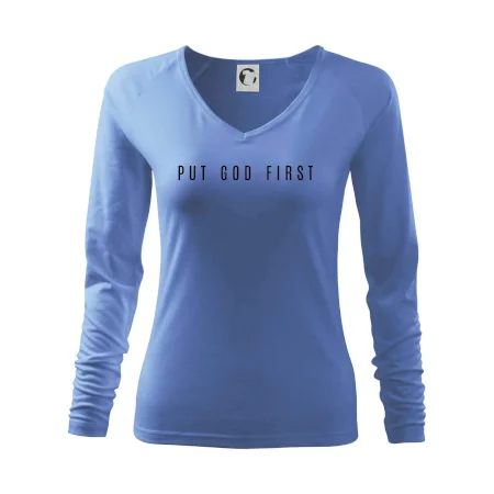 Put God first slabý nápis