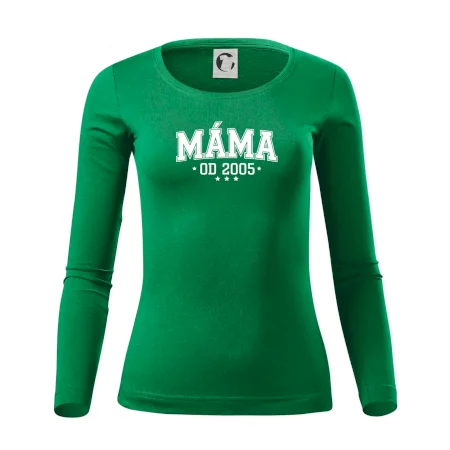 Máma od roku - sportovní nápis (váš ročník)