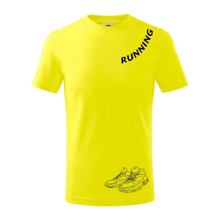 Running nápis šikmo