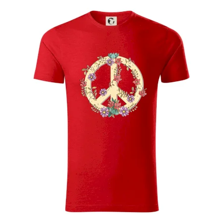 Peace symbol pískový
