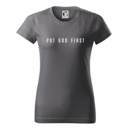 Put God first slabý nápis