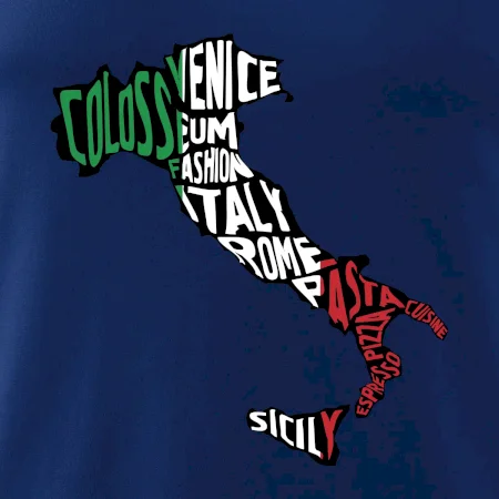 Mapy - názvy měst - Italie