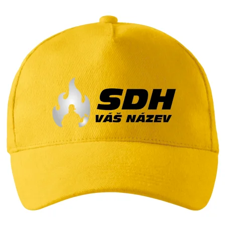 Kšiltovka SDH nápis, reflexní oheň