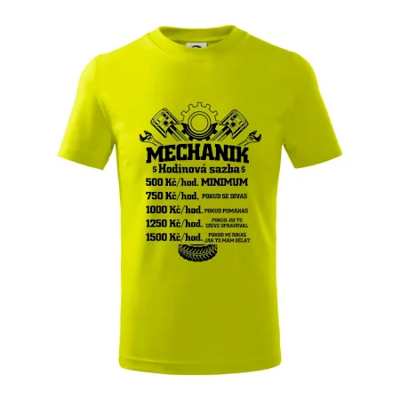 Mechanik - hodinová sazba