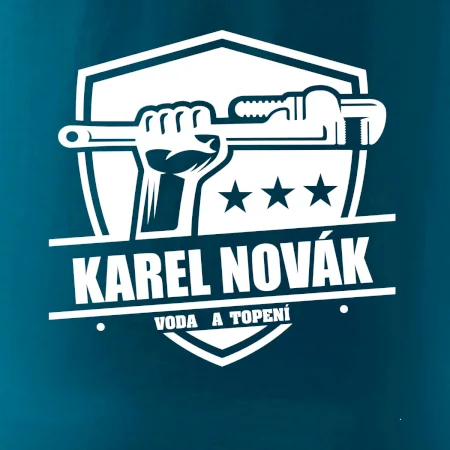 Instalatér - Erb vlastní nápis