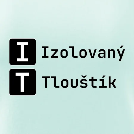 IT Nápis Izolovaný Tlouštík