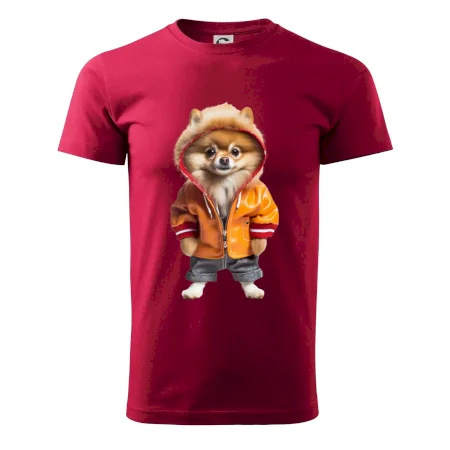 Pomeranian v bundě