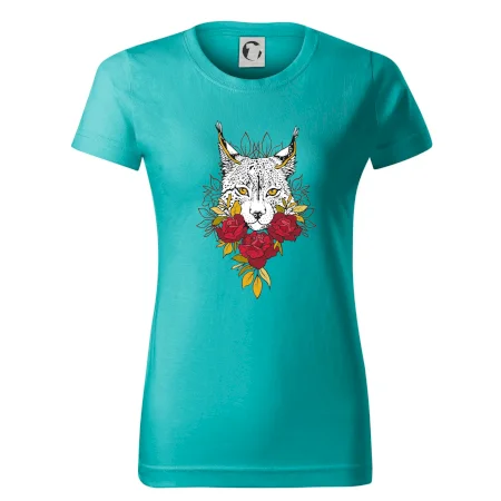 Rys s červenými růžemi  (Pecka design)