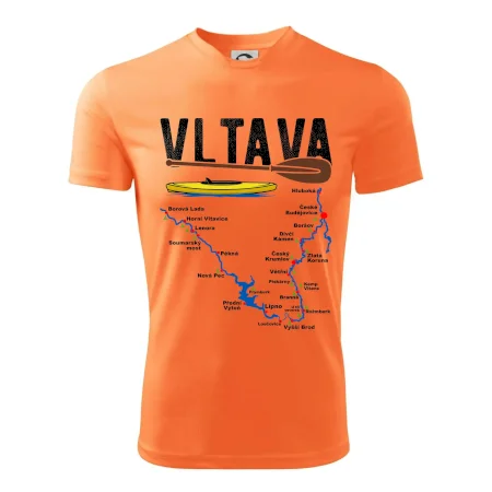 Mapa řeky Vltavy