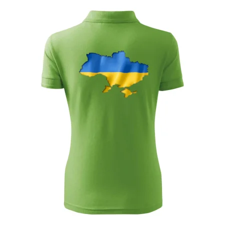 Ukrajina vlajka mapa