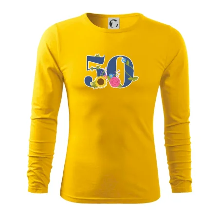 Květinové číslo kreslené - 50