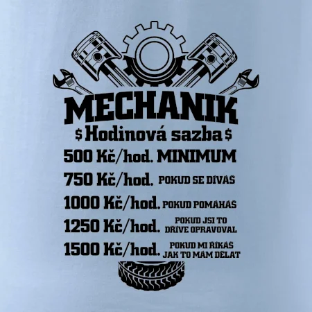 Mechanik - hodinová sazba