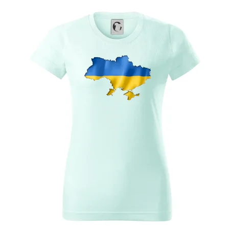 Ukrajina vlajka mapa