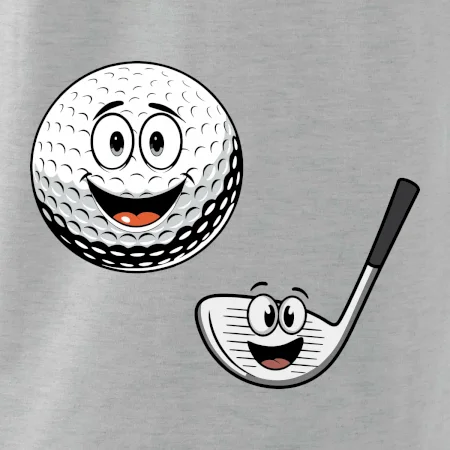 Parové triko - Golfová hůl a míček