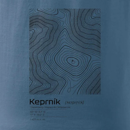 Keprník - vrstevnice v obdélníku