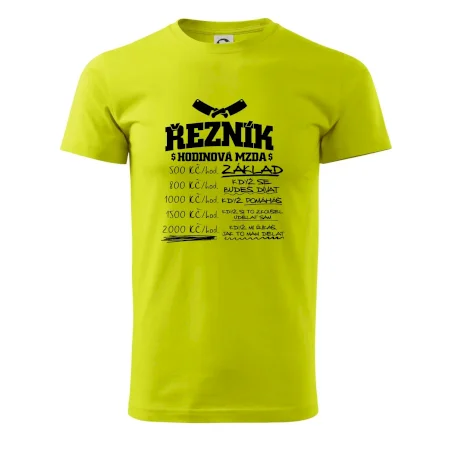 Hodinová mzda řezník
