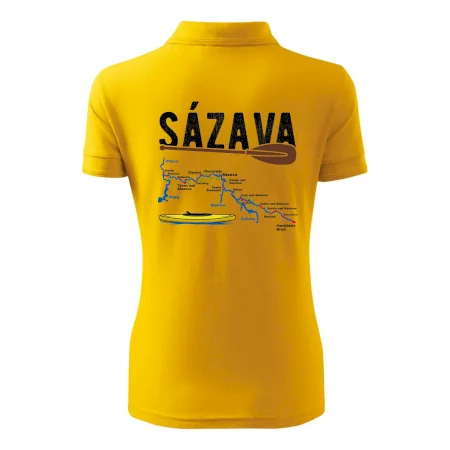 Mapa řeky Sázavy