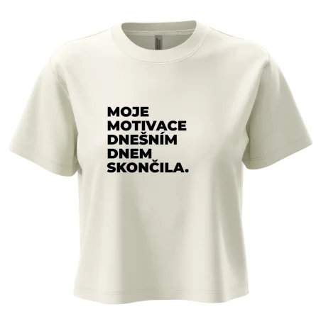 MOJE MOTIVACE DNEŠNÍM DNEM SKONČILA.