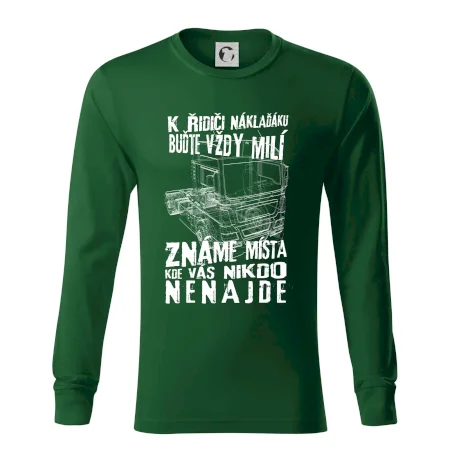 K řidiči náklaďáku buďte vždy milý