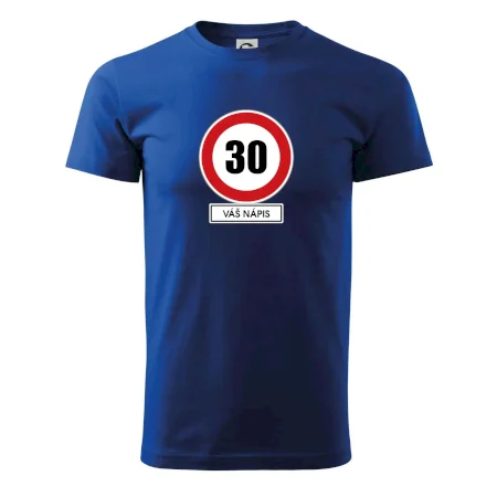 Dopravní značka - rychlost 30 - váš nápis