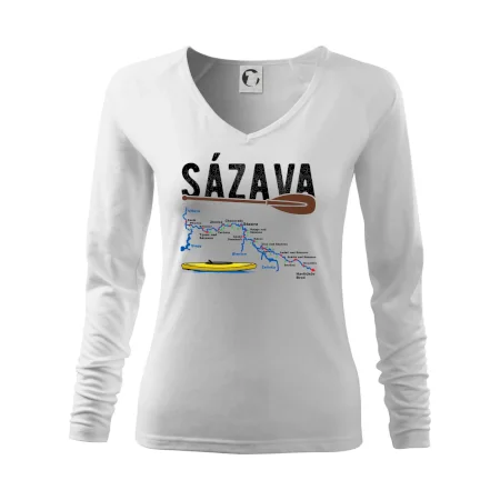 Mapa řeky Sázavy