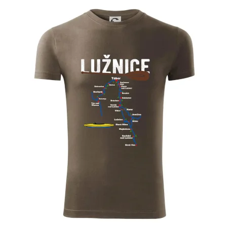 Mapa řeky Lužnice
