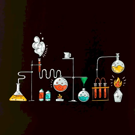 Chemická aparatura barevná