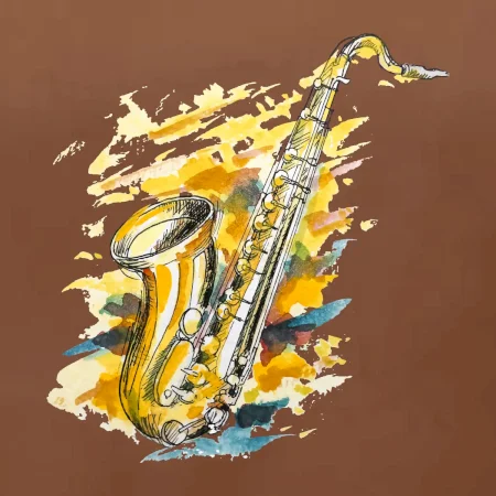 Saxofon malovaný