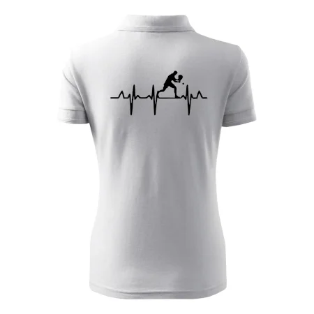 EKG stolní tenista stojící