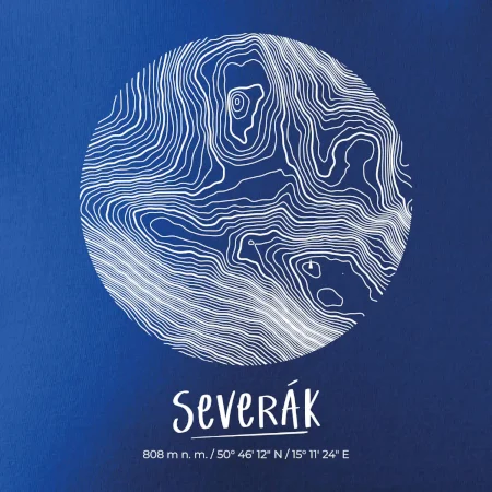 Severák - vrstevnice v kruhu