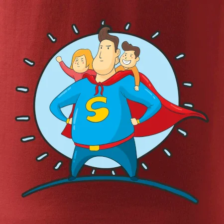 Táta superman - holka a kluk