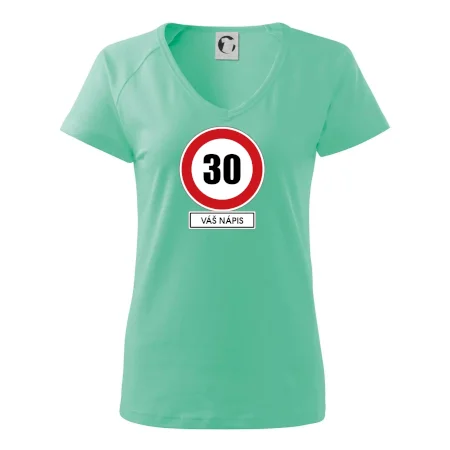 Dopravní značka - rychlost 30 - váš nápis