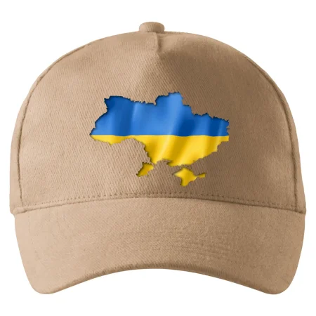 Ukrajina vlajka mapa