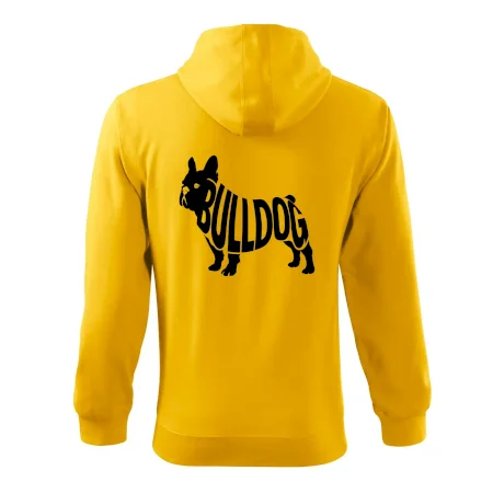 Bulldog  nápis v těle
