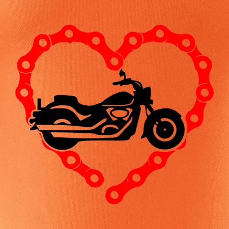 Moto srdce řetěz - chopper