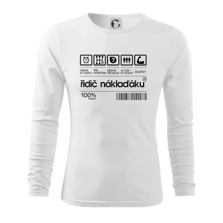 Čárový kód řidič náklaďáku