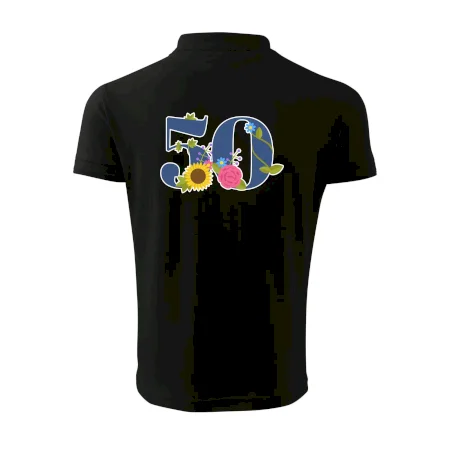 Květinové číslo kreslené - 50