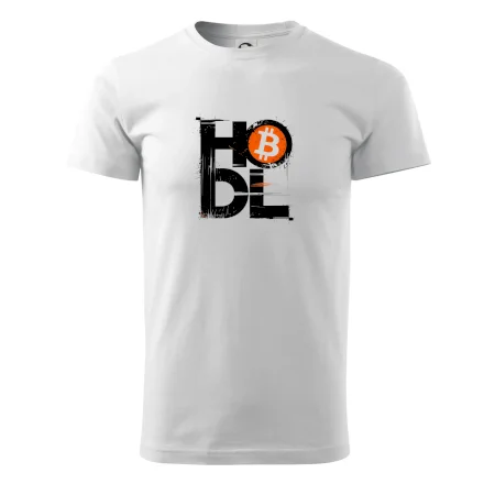Hodl velký nápis a logo BTC