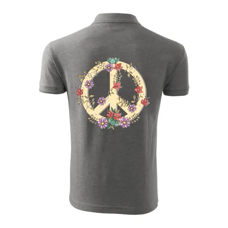 Peace symbol pískový