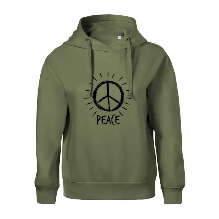Peace symbol černobílý