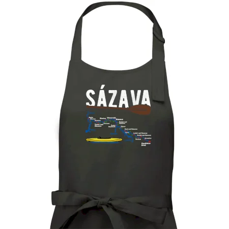 Mapa řeky Sázavy