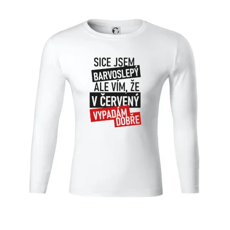 Sice jsem barvoslepý, ale vím, že v červené vypadám dobře