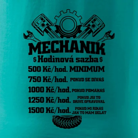 Mechanik - hodinová sazba