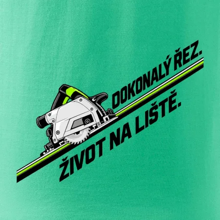 Dokonalý řez život na vodicí liště