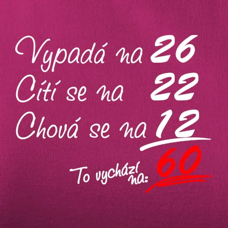 Vypadá, cítí se, chová se - 60 let