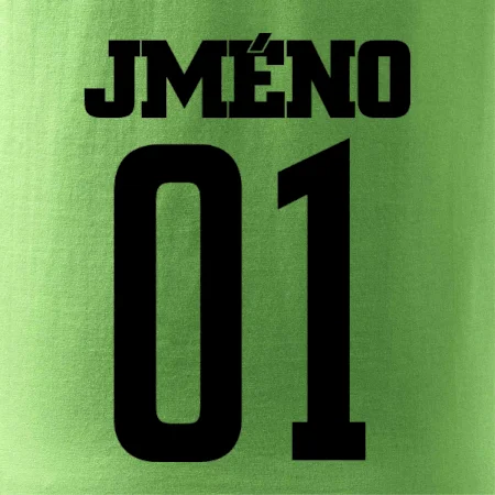 Fotbalový dres - vlastní jméno a číslo