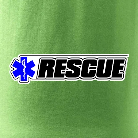 Záchranář rescue kříž modrý